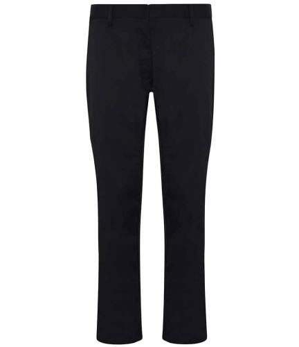 ADC Ladies Slim Fit Stretch Trousers - BLK - 10